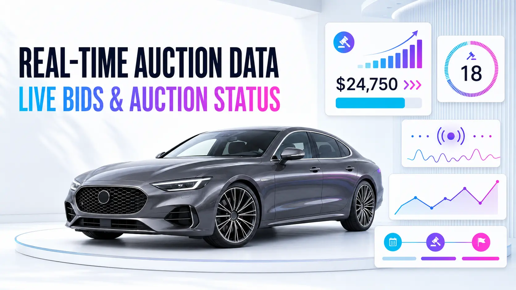 Real-Time Vehicle Auction Data API | Live Bids & Status